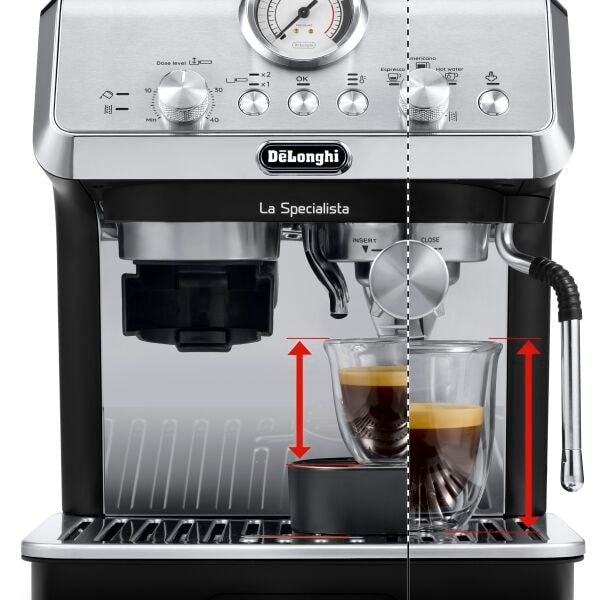 Máy pha cà phê Delonghi EC9155.MB có cối xay tích hợp 8 mức