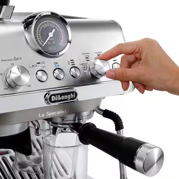 Máy pha cà phê Delonghi EC9255.M pha espresso và Cold Brew tại nhà với 8 mức xay