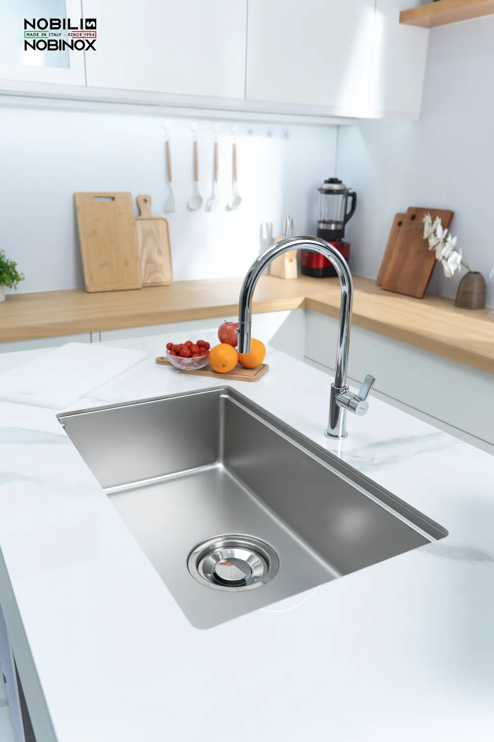 Chậu bếp Nobinox ROSA NN974DT lòng chậu sâu rộng