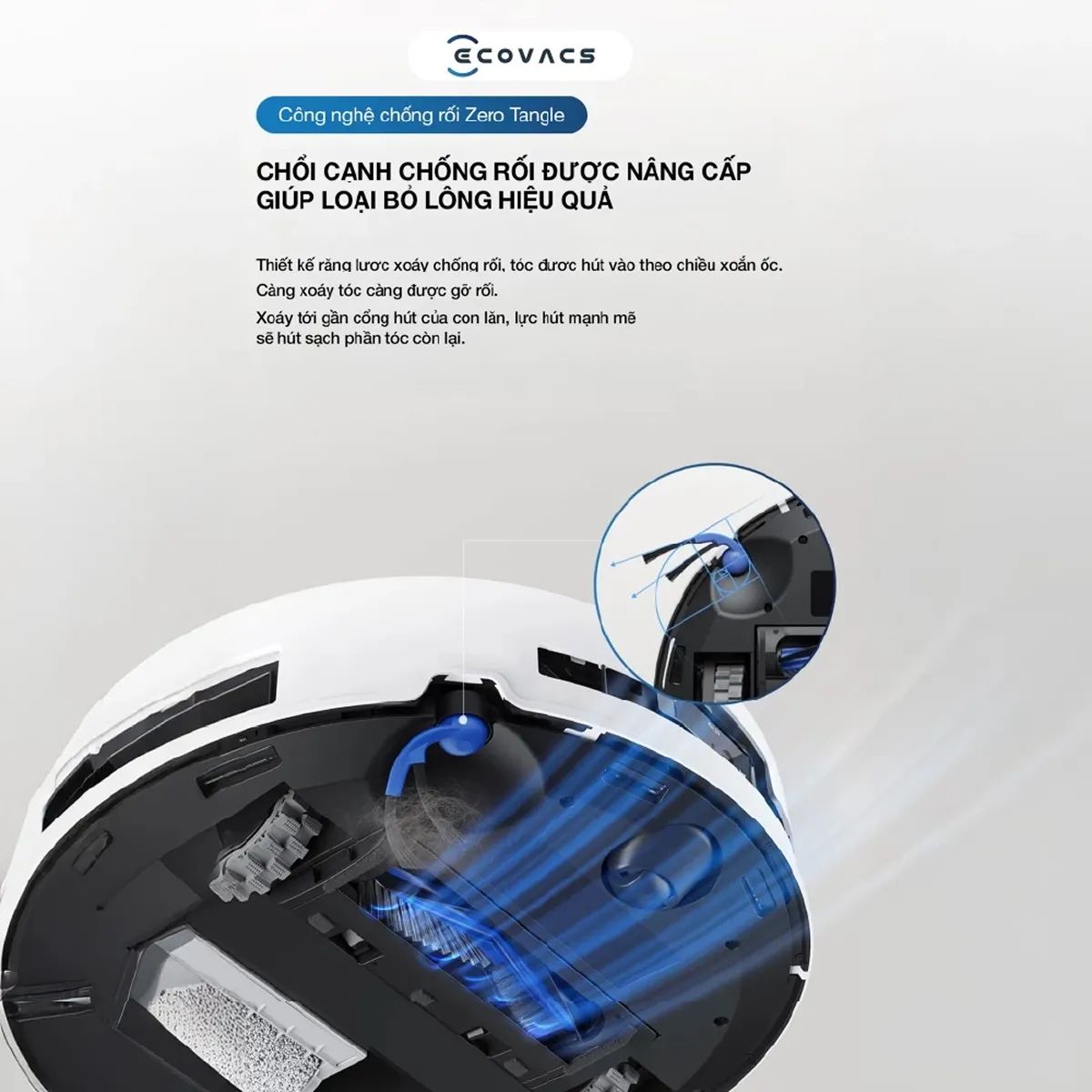 Robot Hút Bụi Lau Nhà Ecovacs Deebot T80 Max Omni 40.000Pa