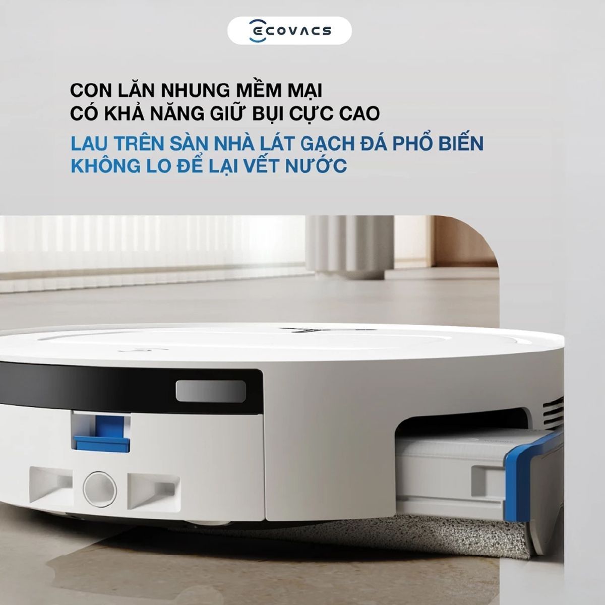 Robot Hút Bụi Lau Nhà Ecovacs Deebot T80 Max Omni 40.000Pa