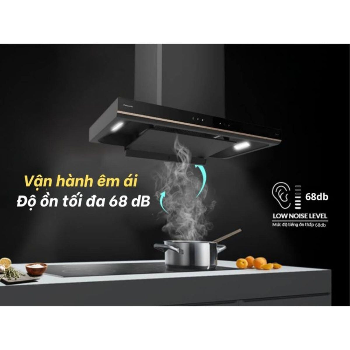 Máy Hút Mùi Panasonic FV-TX9ABB – Hút 2200m³/h, Cảm Biến Vẫy Tay