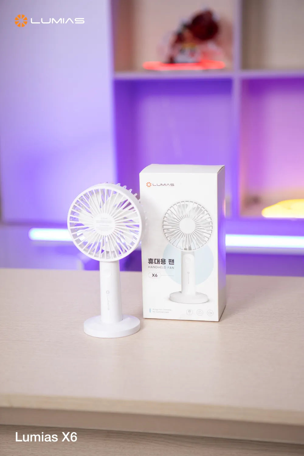 Quạt cầm tay Lumias X6 - Pin 1800mAh