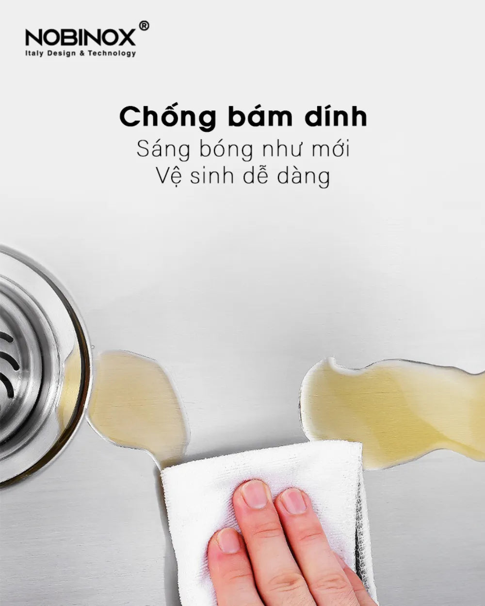 Chậu bếp LUMIA NJ557 chống bám dính