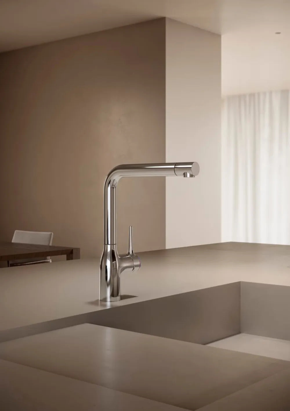 Vòi bếp Nobili MANIA NB214 - Vòi dây rút nóng lạnh Made in Italy