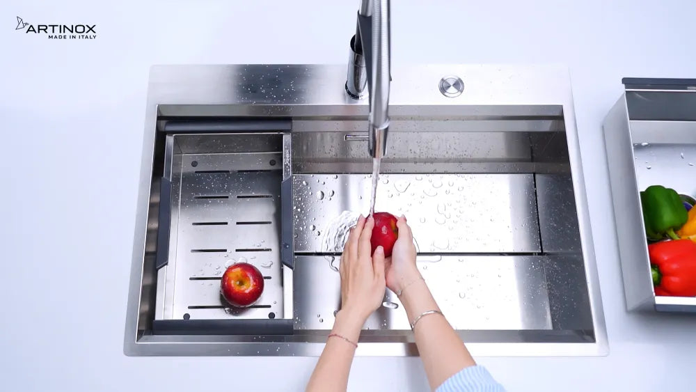 Chậu bếp inox MOSE NA808 tiện lợi
