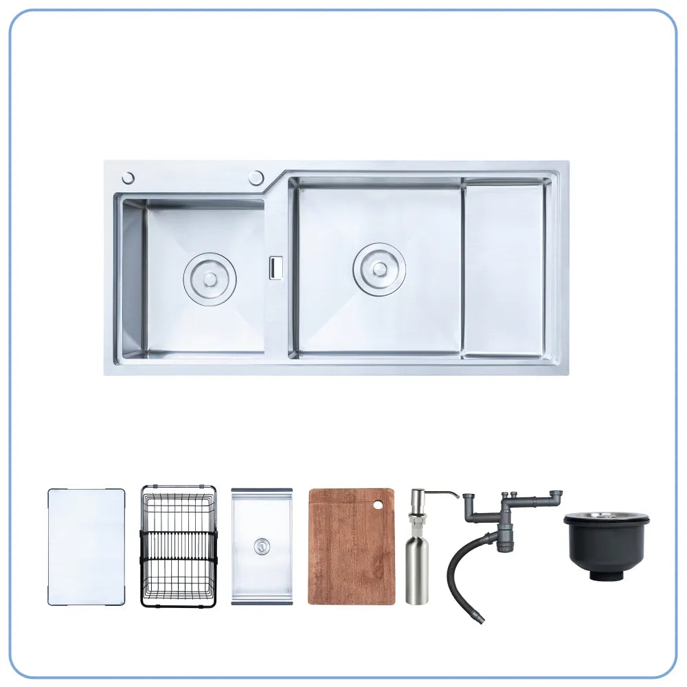 Chậu bếp Nobinox LIKEN NL746 kèm phụ kiện