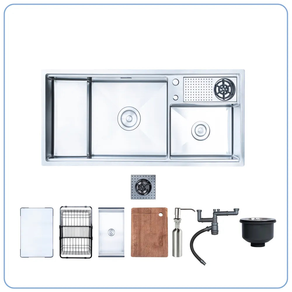 Chậu bếp RAZZIA NJ577 kèm phụ kiện