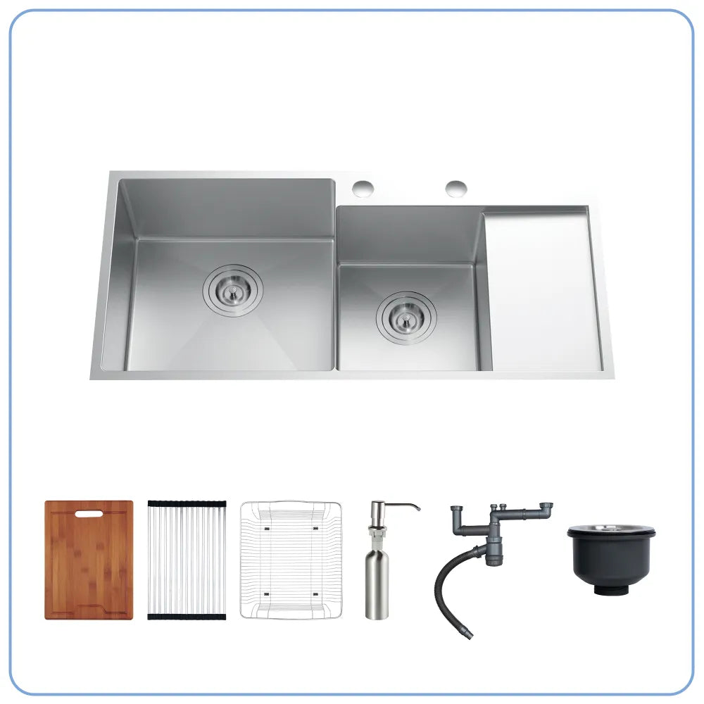 Chậu bếp Nobinox LIKEN NL746 kèm phụ kiện