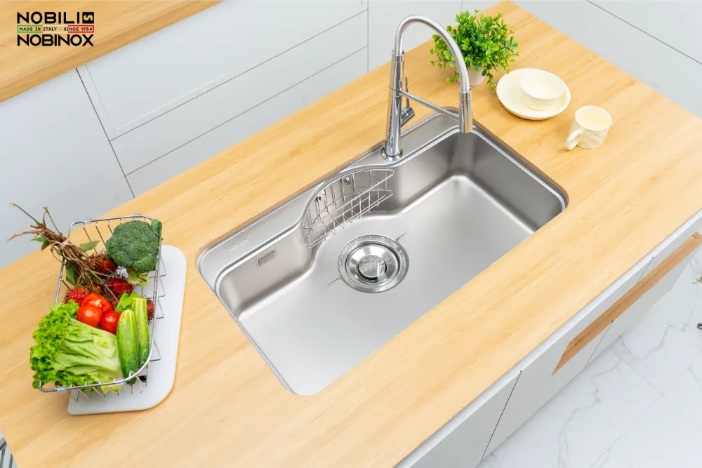 Chậu bếp ROSA NN995D bề mặt vân siêu mịn