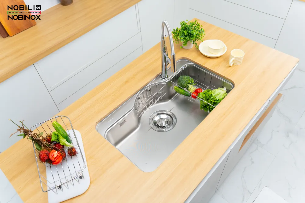 Chậu bếp ROSA NN995D - Lòng rộng cho gia đình nấu ăn nhiều