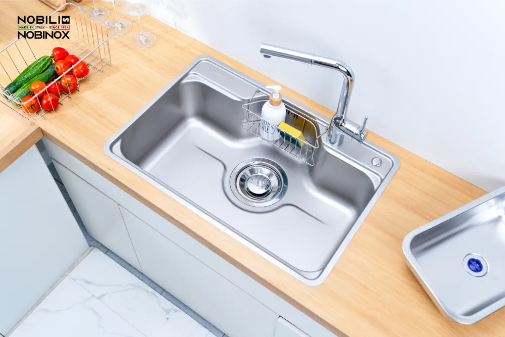 Chậu bếp LIKEN NL724D bề mặt vân siêu mịn