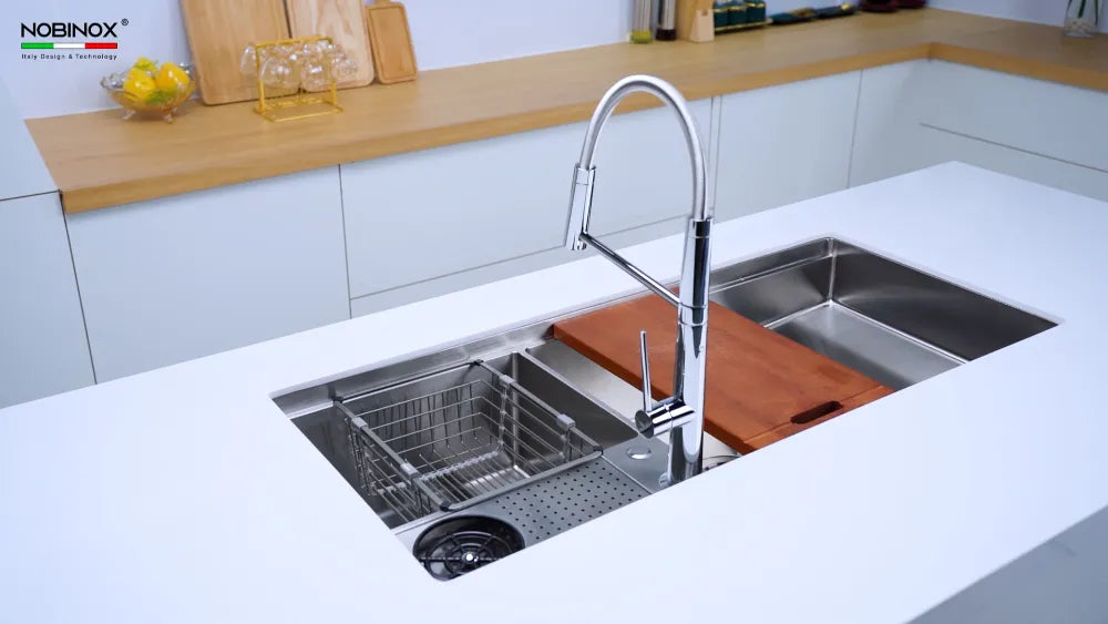 Chậu bếp Nobinox RAZZIA NJ577 cao cấp