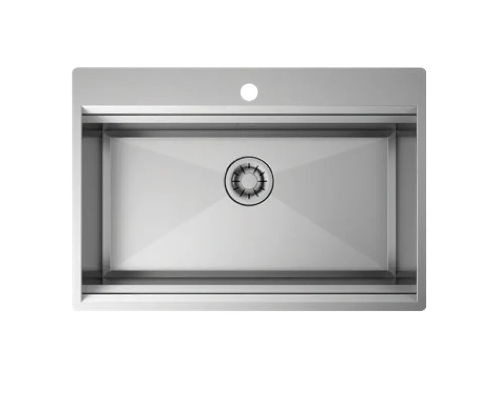 Chậu rửa bát Inox hạ bậc TASCA STEP NT651T Made in Italy