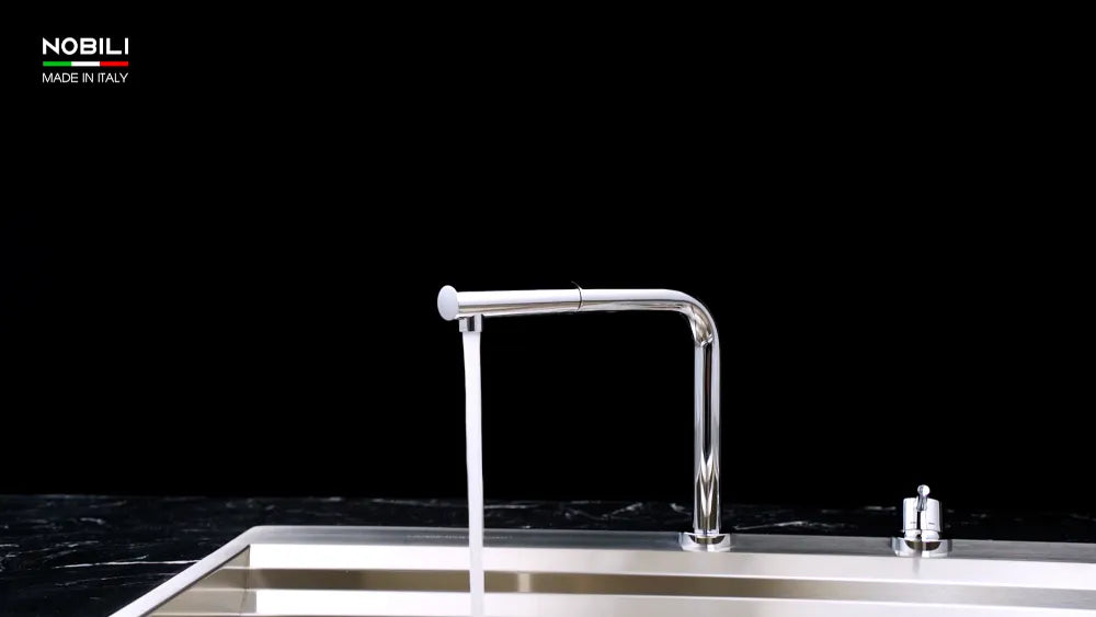 Vòi bếp Nobili TABLE NB242 dây rút nóng lạnh