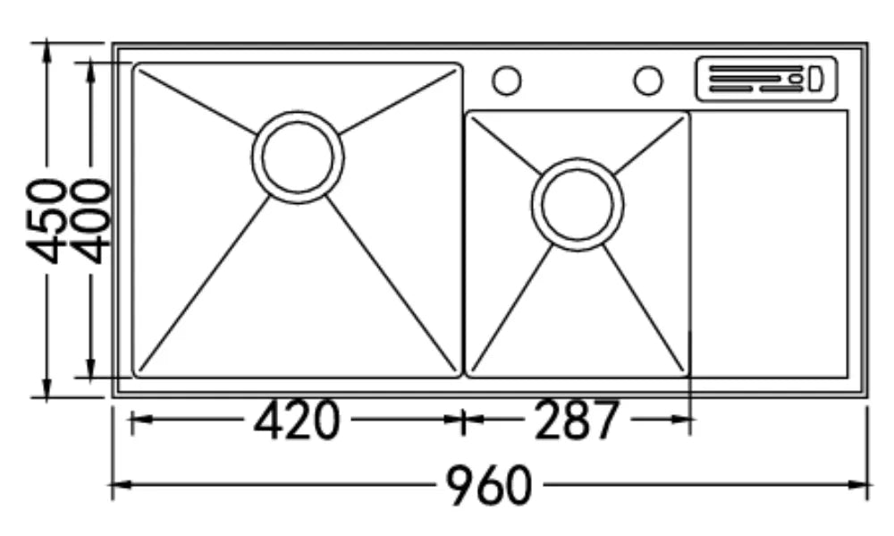 Thông số Chậu bếp Nobinox LIKEN NL746