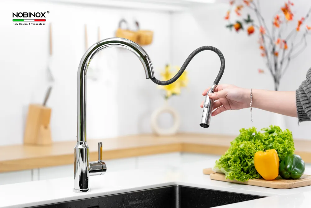 IVY NX202 là sản phẩm vòi bếp hoàn chỉnh dây mềm