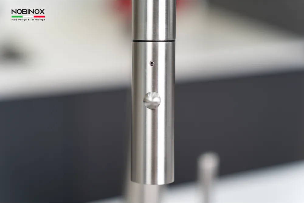 Vòi bếp WINTO NX501 inox 304 màu Niken