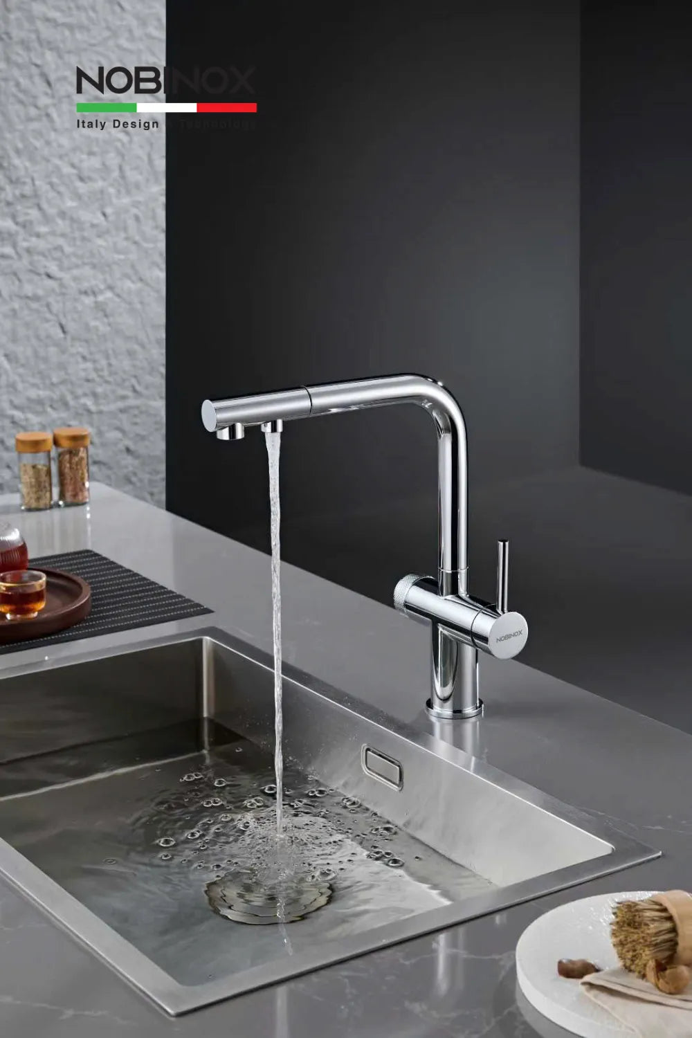 Vòi bếp Nobinox MIRA NX333 3 đường nước 