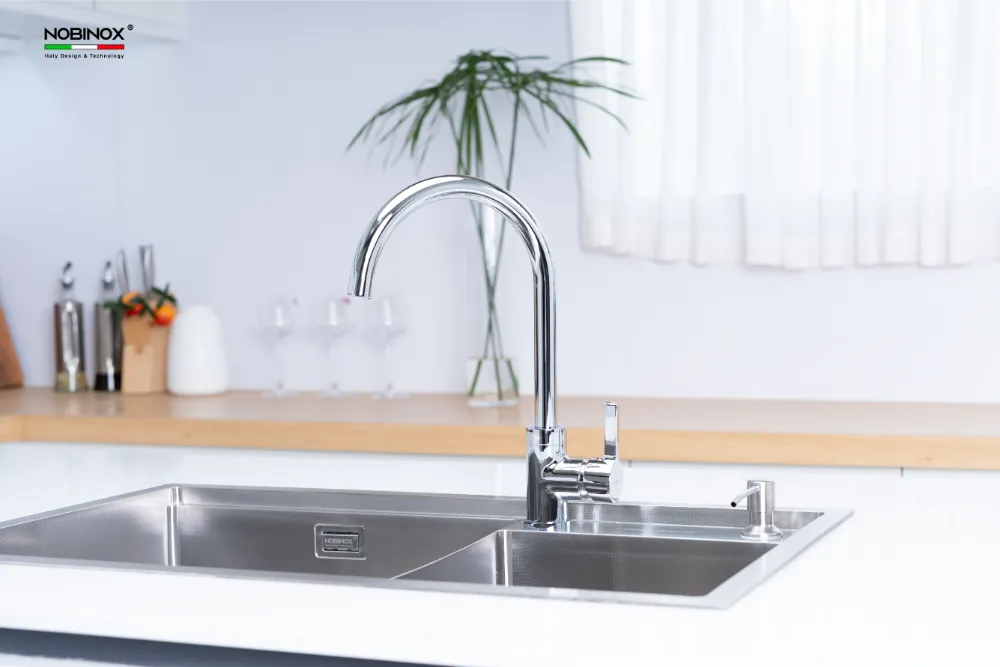 Vòi bếp LOREN NX522 cần cứng nóng lạnh