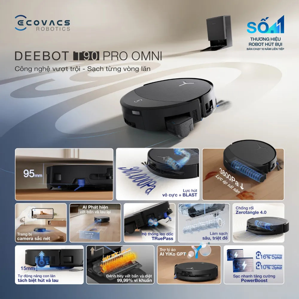 DEEBOT T90 PRO OMNI công nghệ vượt trội