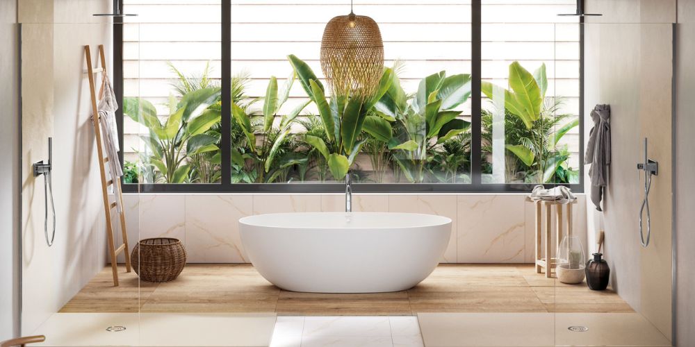 không gian phòng tắm