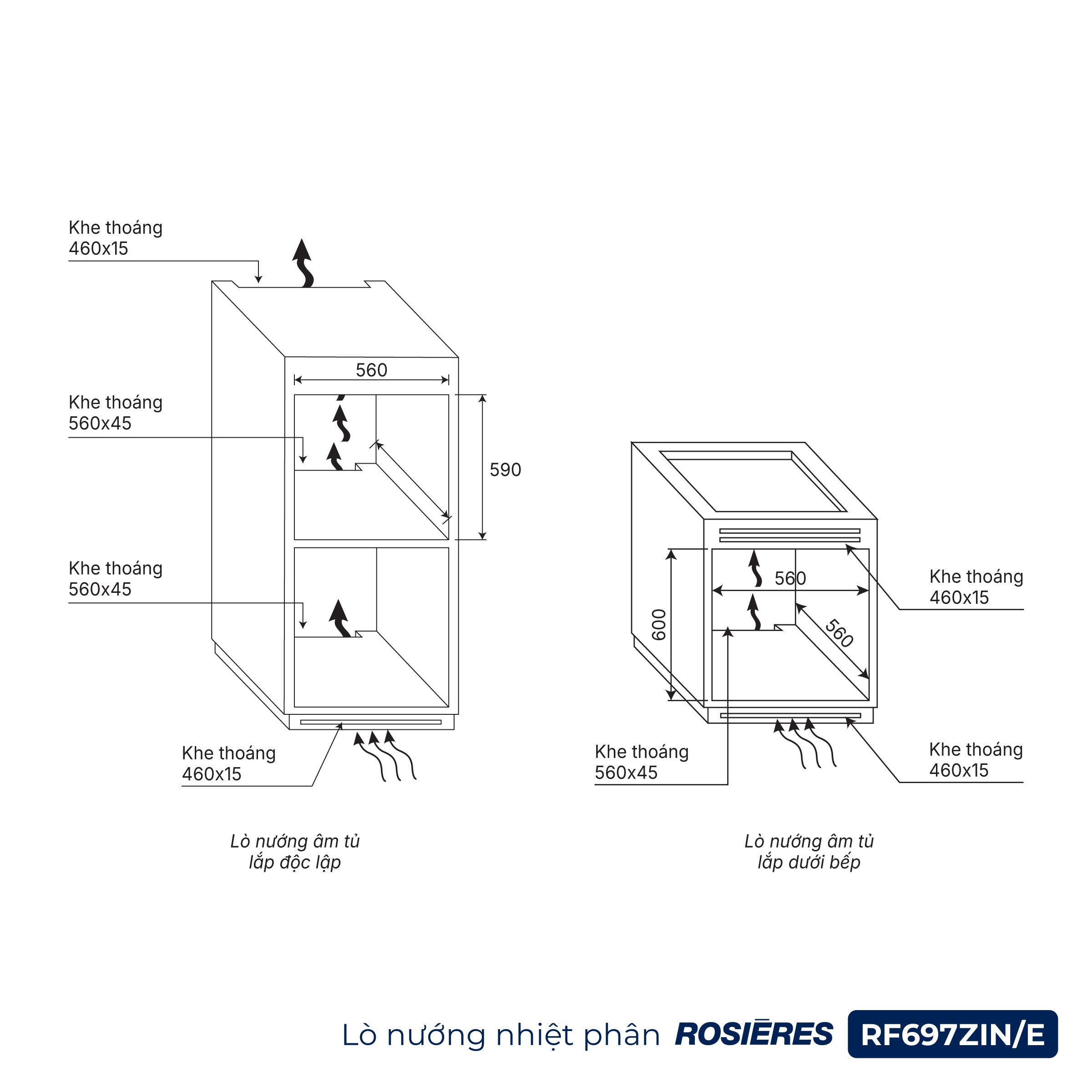Lò nướng Rosières RF697ZIN/E