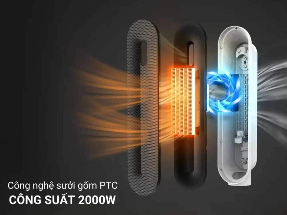Sưởi tháp Lumias H08 Pro có điều khiển từ xa