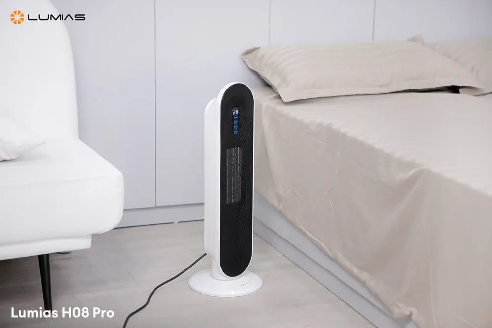 Sưởi tháp Lumias H08 Pro là thiết bị sưởi phù hợp cho phòng ngủ, phòng làm việc, phòng khách nhỏ hoặc khu vực cần làm ấm nhanh trong mùa lạnh. 